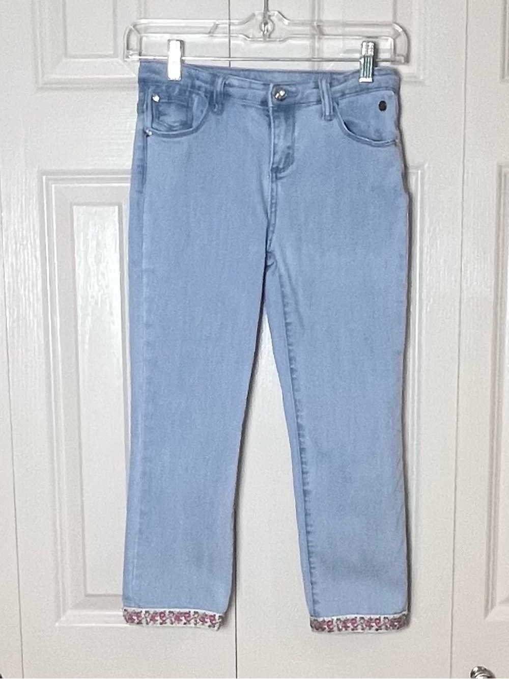 Matilda Jane Enchanted
Garden Jeanius Jeans
Girls 10 Adjustable
Waist Floral